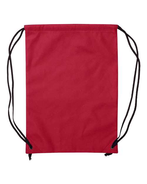 Non-Woven Drawstring Backpack - Red Back