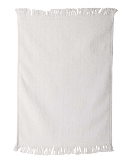 Fringed Towel - White Front