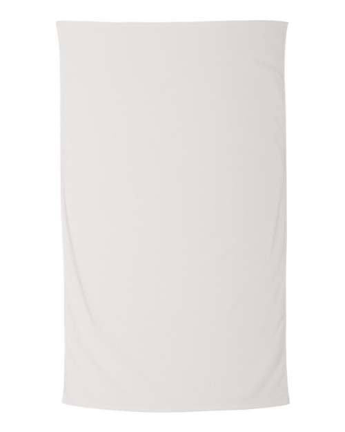 Legacy Velour Beach Towel - White Front