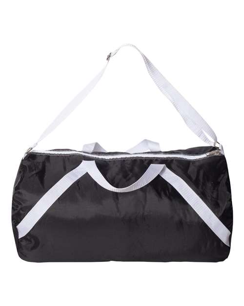 18" Nylon Roll Duffel Bag - Black Back