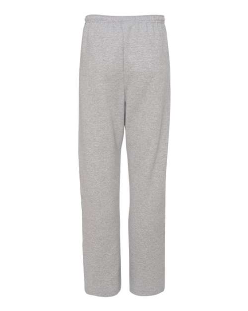 Unisex NuBlend® Open-Bottom Sweatpants with Pockets - Athletic Heather Back