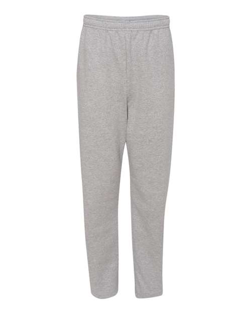 Unisex NuBlend® Open-Bottom Sweatpants with Pockets - Athletic Heather Front