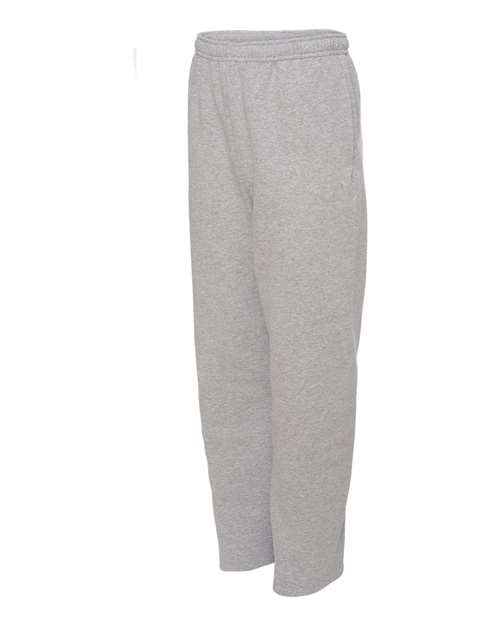 JERZEES Unisex NuBlend® Open-Bottom Sweatpants with Pockets - Side
