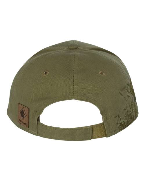 Running Buck Cap - Olive Back