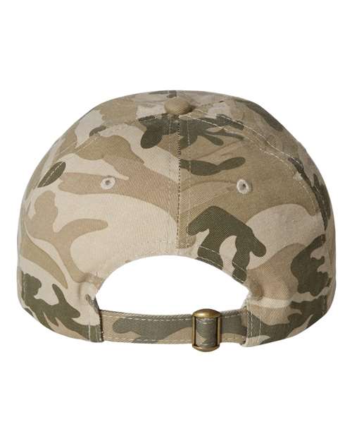 Bio-Washed Classic Dad Hat - Tan Camo Back