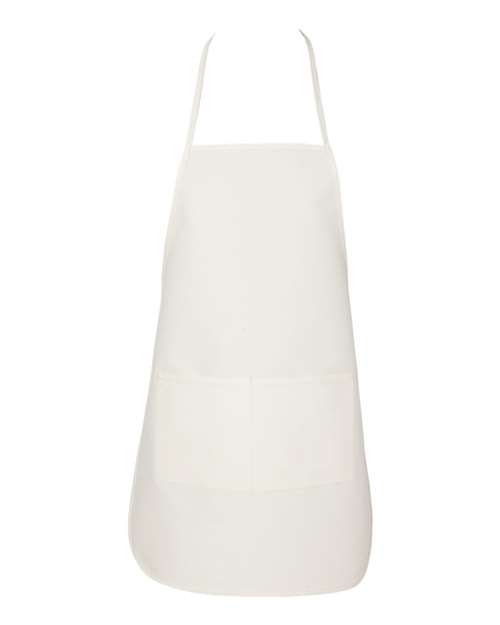 Long Butcher Block Apron - Natural Front