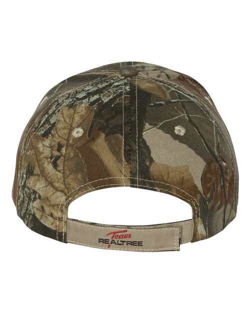 Licensed Camo Hook-and-Loop Cap - Realtree Hardwood HD Back