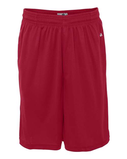 Men's B-Core 10" Shorts with Pockets - Red Front