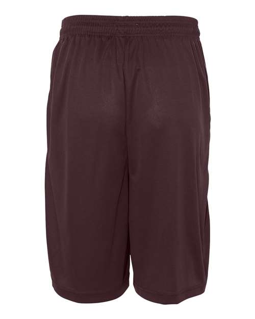 Men's B-Core 10" Shorts with Pockets - Maroon Back
