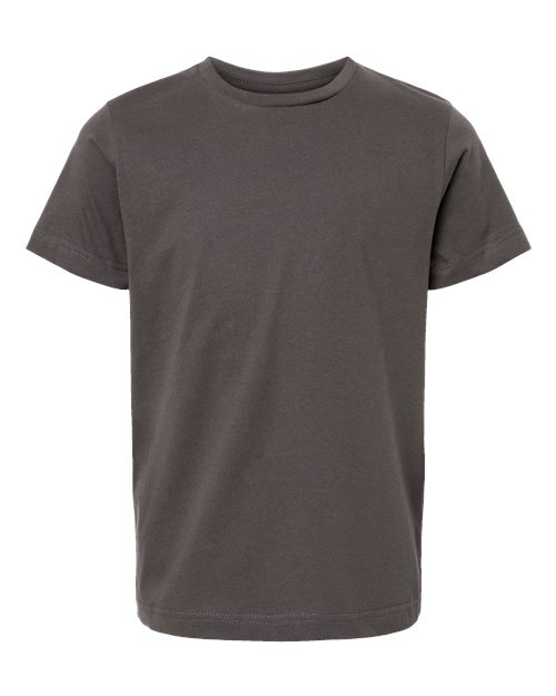 Youth Fine Jersey Tee - Charcoal Front