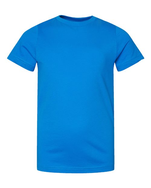 Youth Fine Jersey Tee - Cobalt Front