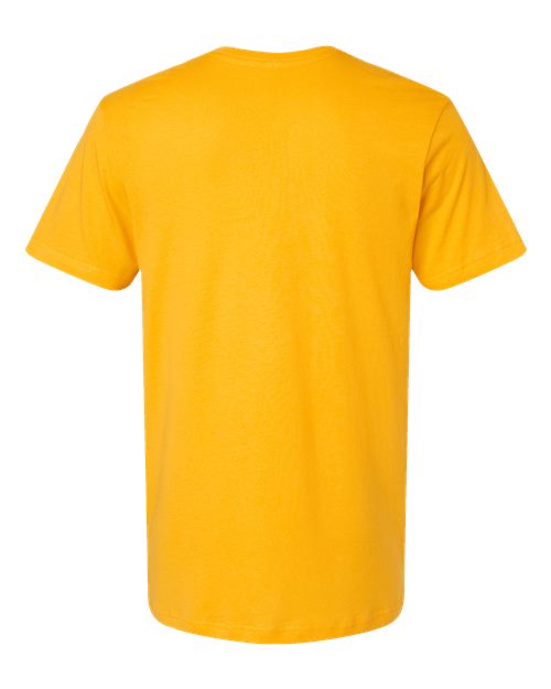Unisex Fine Jersey Tee - Gold Back
