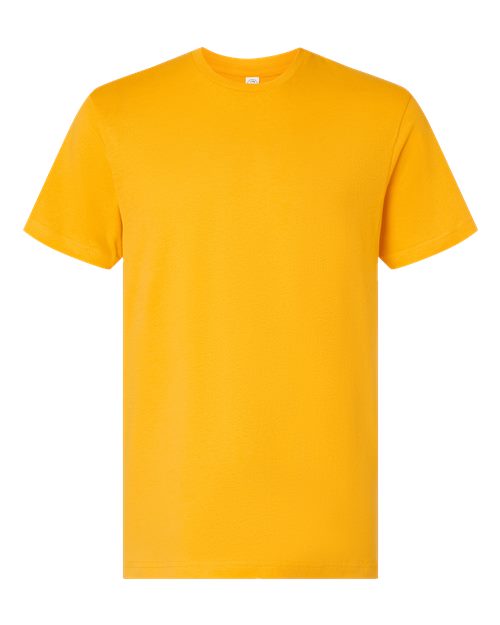 Unisex Fine Jersey Tee - Gold Front