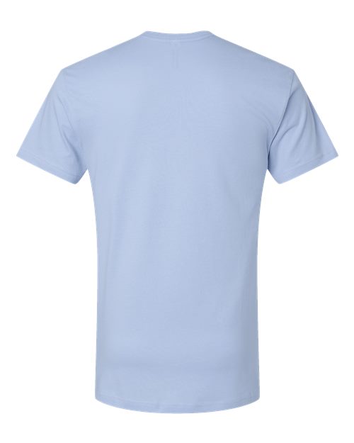 Unisex Fine Jersey Tee - Light Blue Back