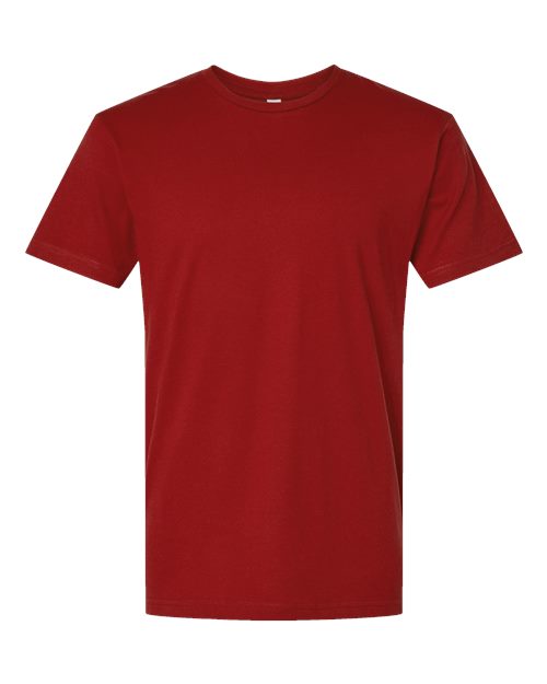 Unisex Fine Jersey Tee - Garnet Front