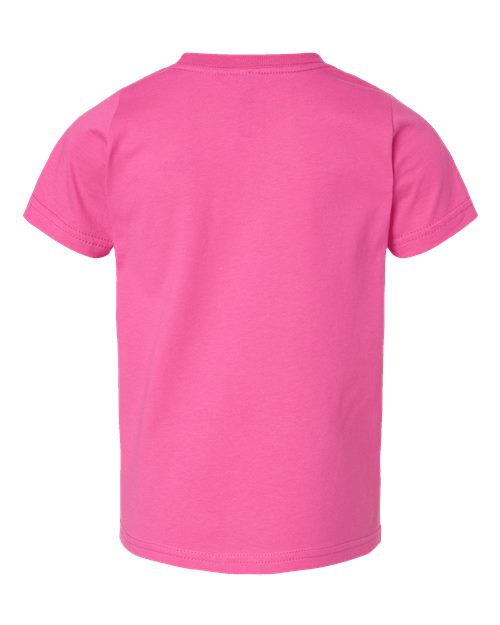 Toddler Fine Jersey Tee - Raspberry Back