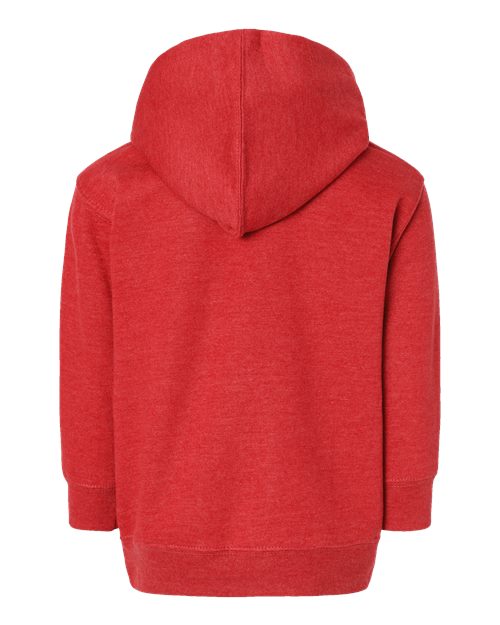 Toddler Pullover Fleece Hoodie - Vintage Red Back