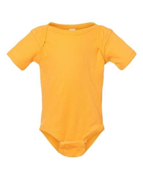 Infant Baby Rib Bodysuit - Gold Front