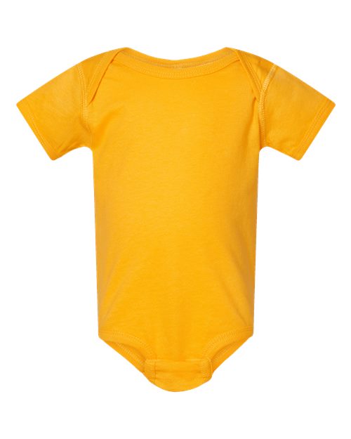 Infant Fine Jersey Bodysuit - Gold Front