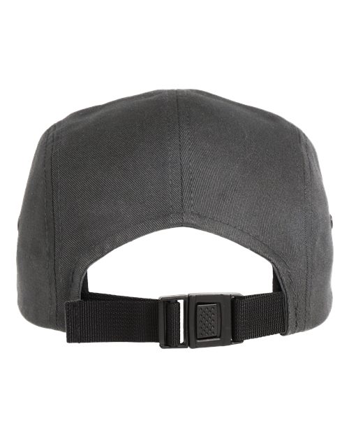Classic Jockey Flat Bill Cap - Dark Grey Back