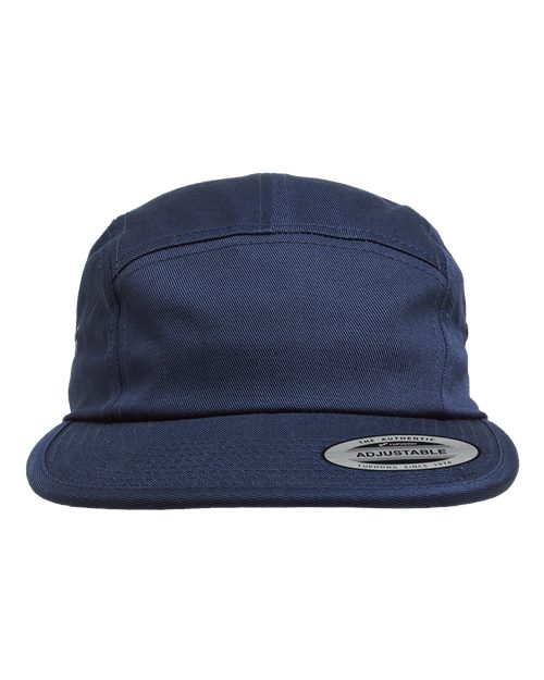 Classic Jockey Flat Bill Cap - Navy Front