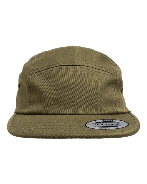 Classic Jockey Flat Bill Cap - Olive Front