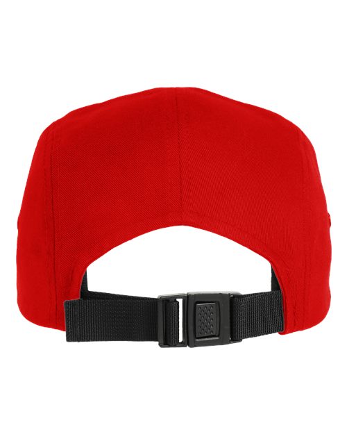 Classic Jockey Flat Bill Cap - Red Back
