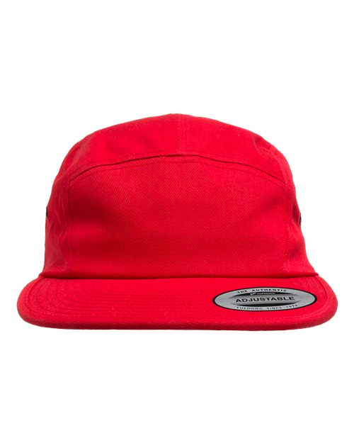 Classic Jockey Flat Bill Cap - Red Front
