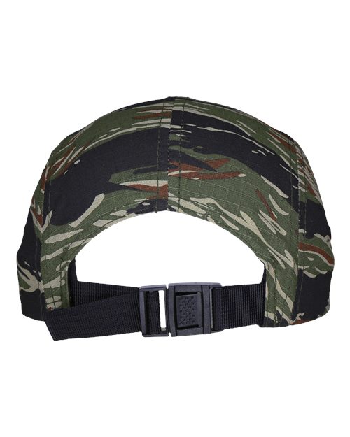 Classic Jockey Flat Bill Cap - Tiger Camo Back