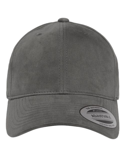 Structured Brushed Twill Cap - Dark Grey Front