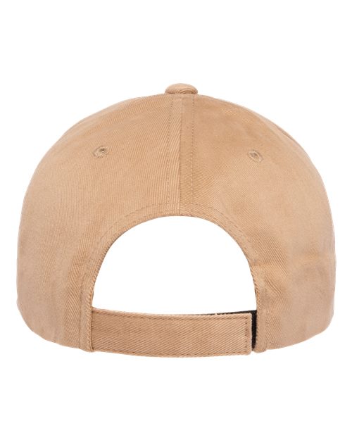 Structured Brushed Twill Cap - Khaki Back