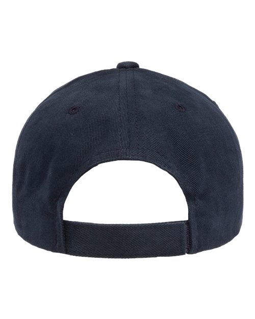 Structured Brushed Twill Cap - Navy Back