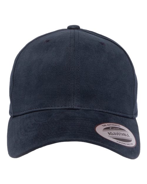 Structured Brushed Twill Cap - Navy Front