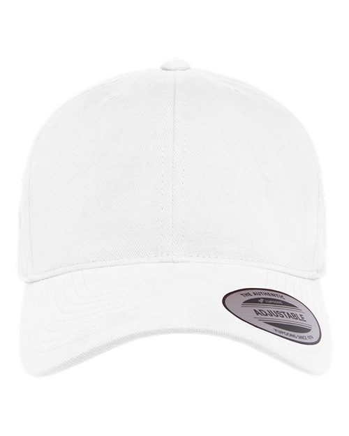 Structured Brushed Twill Cap - White Front