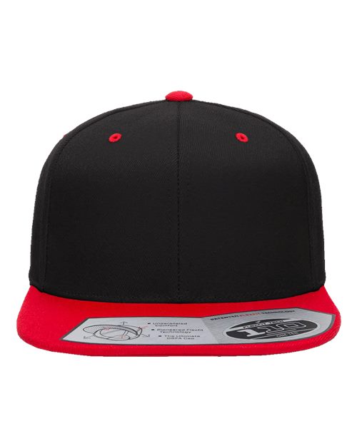 110® Snapback Cap - Black/ Red Front