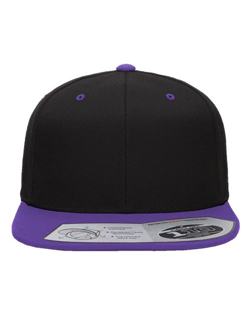 110® Snapback Cap - Black/ Purple Front