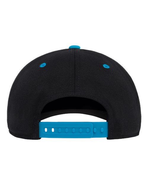110® Snapback Cap - Black/ Teal Back