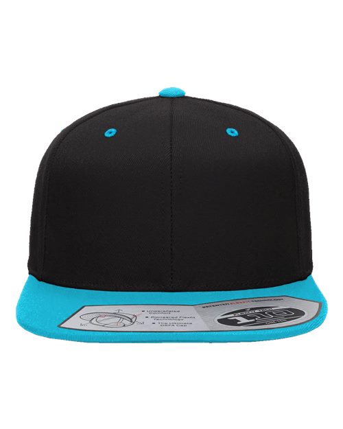 110® Snapback Cap - Black/ Teal Front