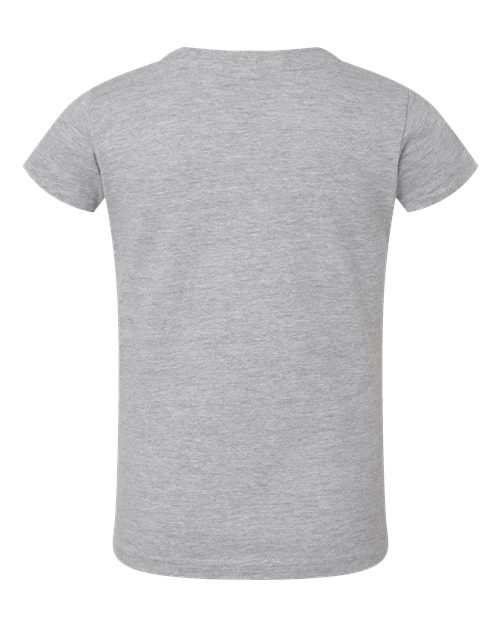 Toddler Girls Fine Jersey Tee - Heather Back