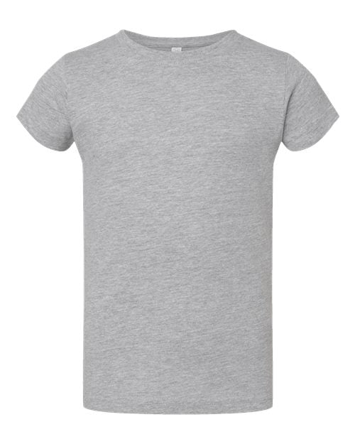 Toddler Girls Fine Jersey Tee - Heather Front