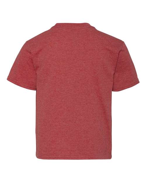 Youth Dri-Power® 50/50 T-Shirt - Vintage Heather Red Back