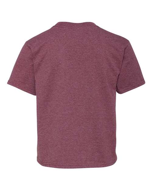 Youth Dri-Power® 50/50 T-Shirt - Vintage Heather Maroon Back