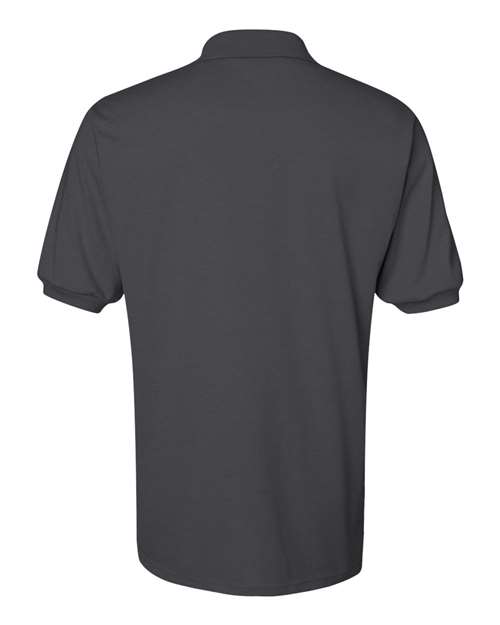Men's SpotShield® 50/50 Polo - Charcoal Grey Back