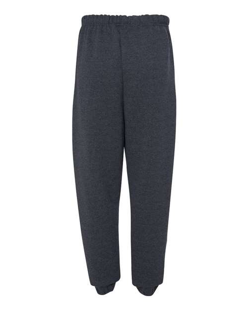 Unisex Super Sweats NuBlend® Sweatpants with Pockets - Black Heather Back