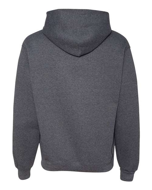 Unisex Super Sweats NuBlend® Hooded Sweatshirt - Black Heather Back
