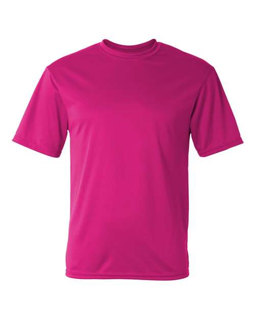 Unisex Performance T-Shirt - Hot Pink Front