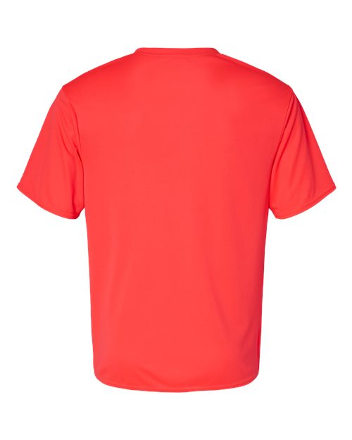 Unisex Performance T-Shirt - Hot Coral Back