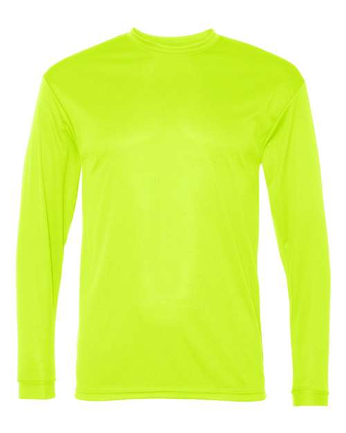 C2 Sport Unisex Performance Long Sleeve T-Shirt - Safety Yellow Front