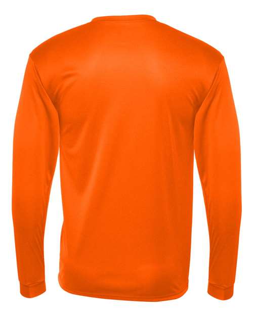 Unisex Performance Long Sleeve T-Shirt - Safety Orange Back