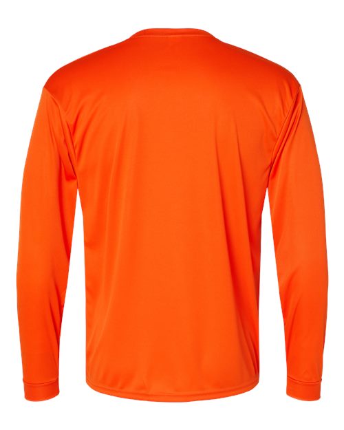 Unisex Performance Long Sleeve T-Shirt - Burnt Orange Back